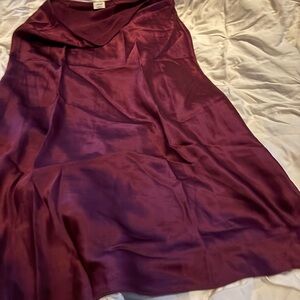 Aritzia Wilfred Burgundy Skirt